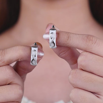 Forever Glow Silver Infinity Set