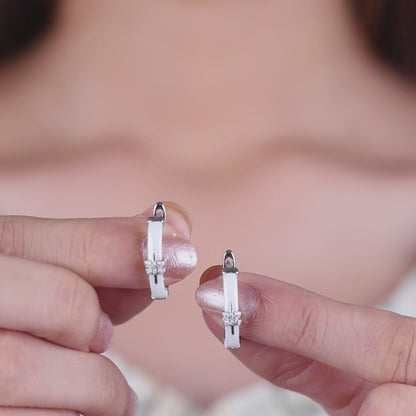 White Ceramic Arrow Silver Set