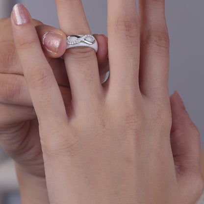 Forever Glow Silver Infinity Set