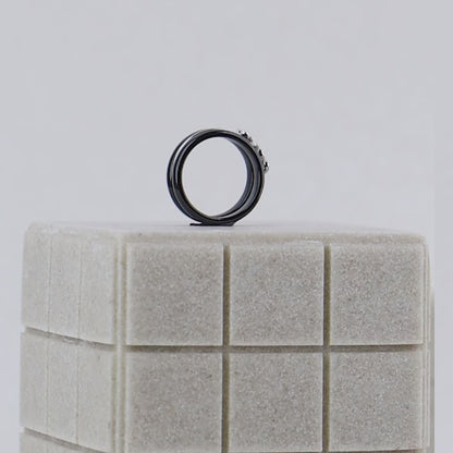 Forever Love Silver Ceramic Ring