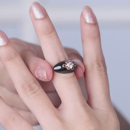 Modern Muse Black Rose Ceramic Set