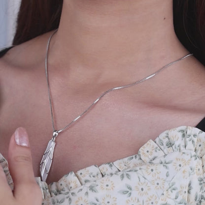 Nature Charm Silver Ceramic Pendant Set