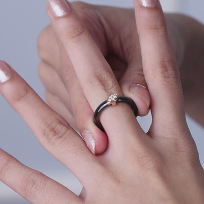 Modern Grace Silver Black Ceramic Set